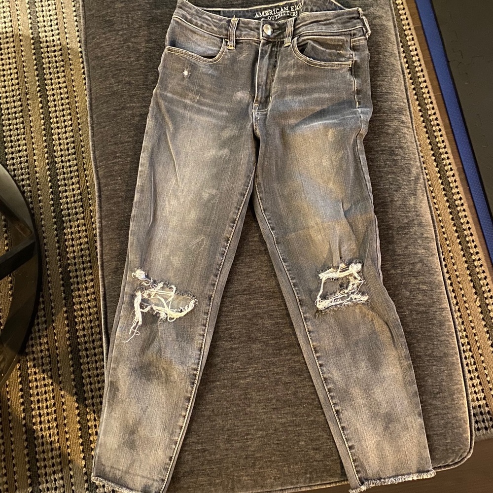 American eagle high rise jegging crop